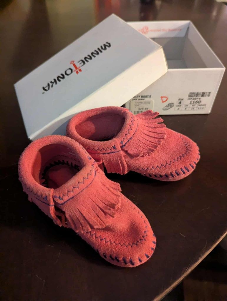Infant Pink Moccasins