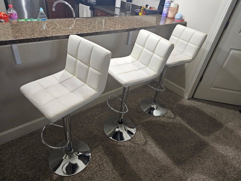 White Bar Stools
