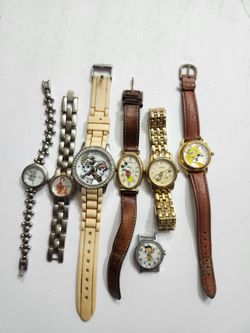 7 - Vintage Disney Watch Lot / Disney Watches