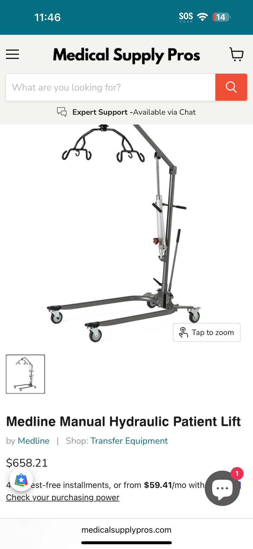 Hydraulic Patient Lift 