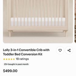 Baby crib With Mattress(Cover)