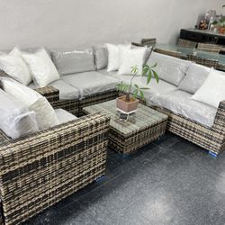 Outdoor Furniture large Patio Sectional Deep Seat Independence Day sale