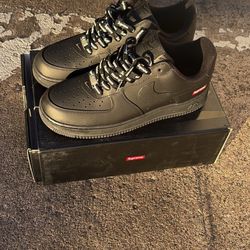 black Supreme air Force 1 
