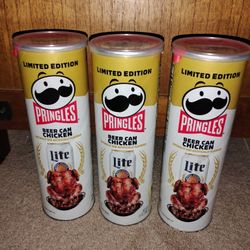 Pringles Limited Edition Beer Can Chicken Flavor! $9 A Can
