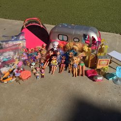 Huge LOL Surprise OMG & Rainbow High Doll Lot + 2 Epic Playsets!