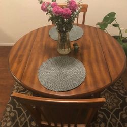 Small Wood Kitchen Dinette Table