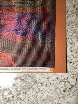 Vintage Japanese Garden Textile Calendar Art