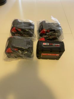 New Milwaukee Batteries M18 XC 5.0 $69 Each Cada Una