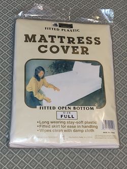 Better Home Plastics Corp Fitted Plastic Mattress Cover, Full Size