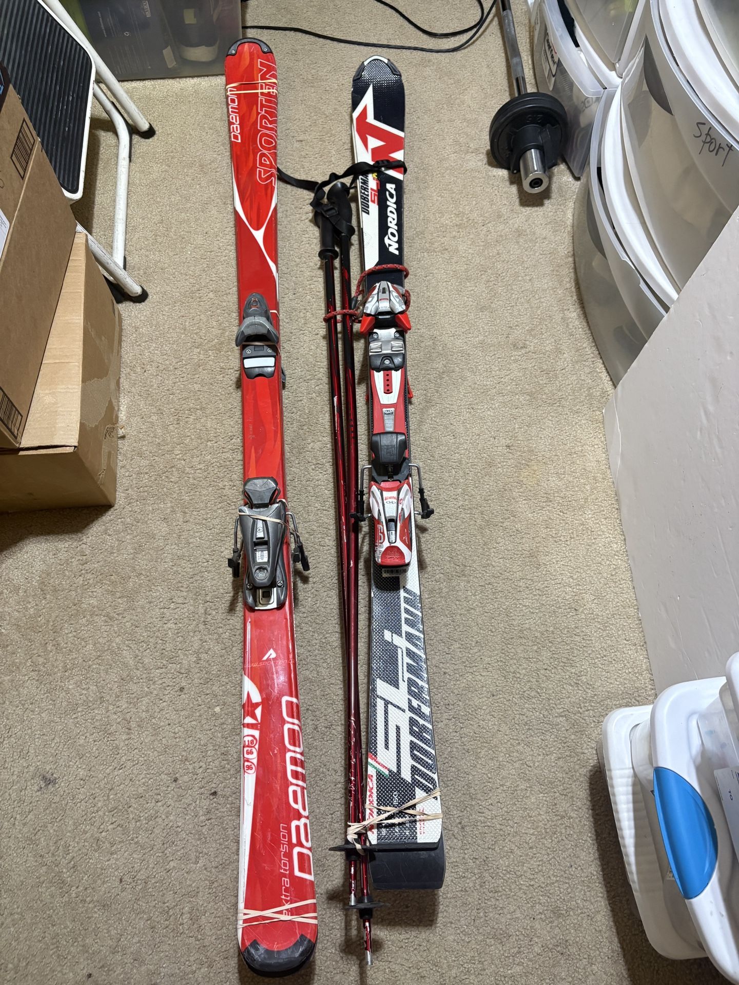 150 Nordica, 170 Daemon Ski