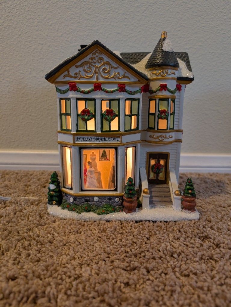 St Nicholas Square Christmas Village House -
Angelina's Bridal Shoppe