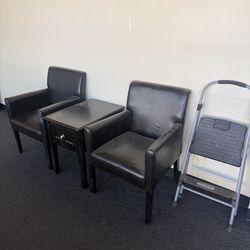 Chairs and side table