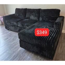 Corduroy 2 Piece Sectional Sofa - August Sale ! 