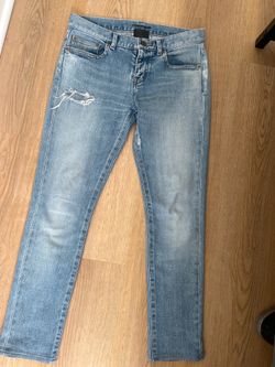 Saint Laurent Paris SS16 indigo jeans