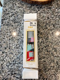 Perfect for this holiday brand new two pairs of socks