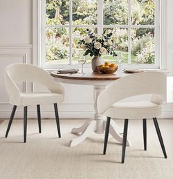 Modern linen dinning chair set, new