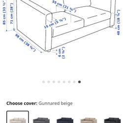 Ikea Loveseat AND 60inch Smart Insignia Tv