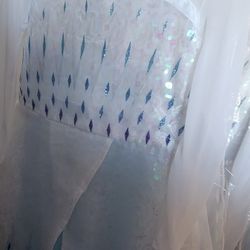 Elsa White Disney Dress Costume