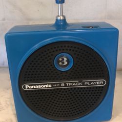 Vintage Plunger 8 Track Tape Player Panasonic  As Is
