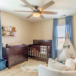 Crib and changing Dresser