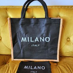 Linen Tote Bag + Matching Bag 