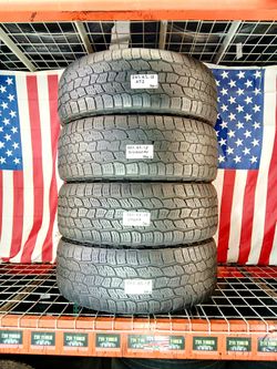 🇺🇸 4 USED TIRES 265/65R18 COOPER DISCOVERER AT3 ALL TERRAIN TRUCK JEEPS 265 65 18