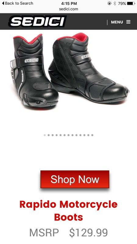 Sedici Rapido Motorcycle Boots