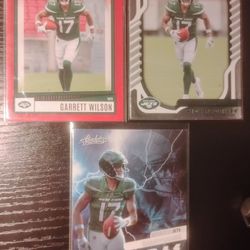 Garrett Wilson, 3 Card Lot- Rookies!