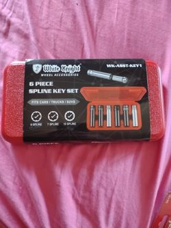 New White Knight 6piece spline key set  (wk-asst-key 1)