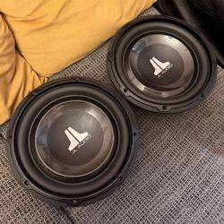 x2 Pre-Owned JL Audio 10W1v3-4 W1v3 Series 10" 4-ohm Subwoofer - Tested & Works