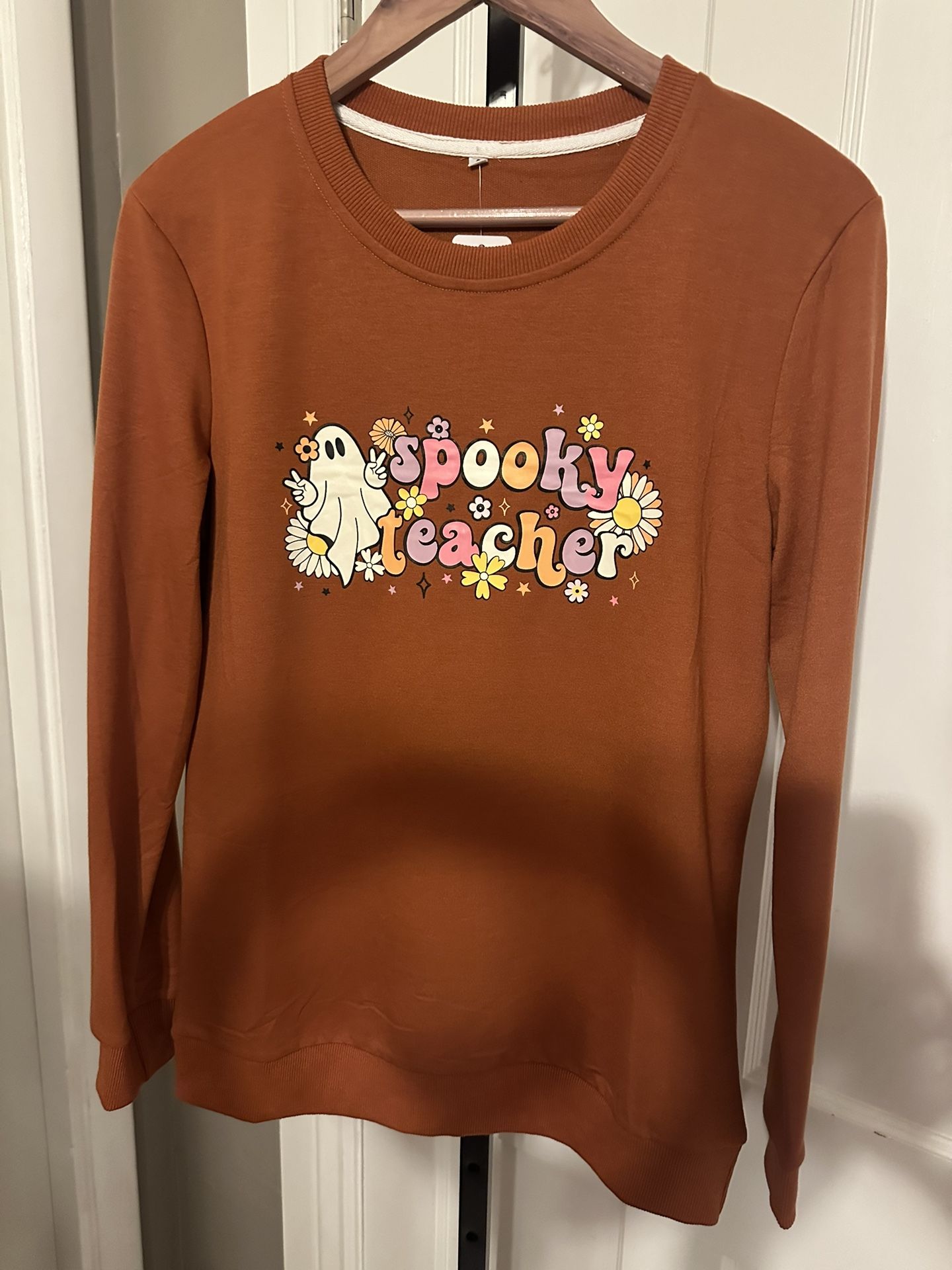 New Sweatshirt, Spooky Teacher Size Small