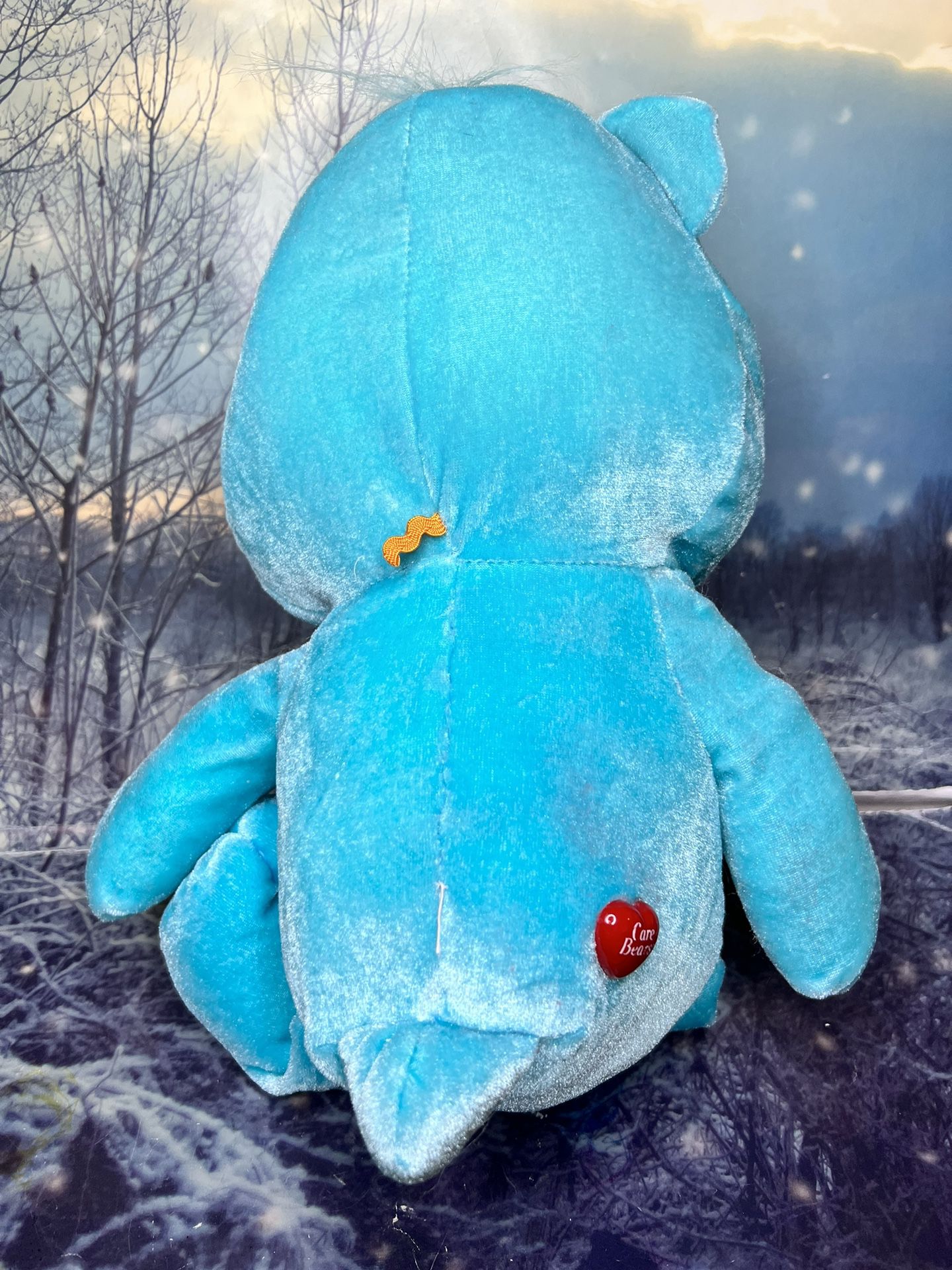 Vintage Care Bears Nanco Bedtime Bear Plush Stuffed Blue Moon Stars 2003 Stuffed