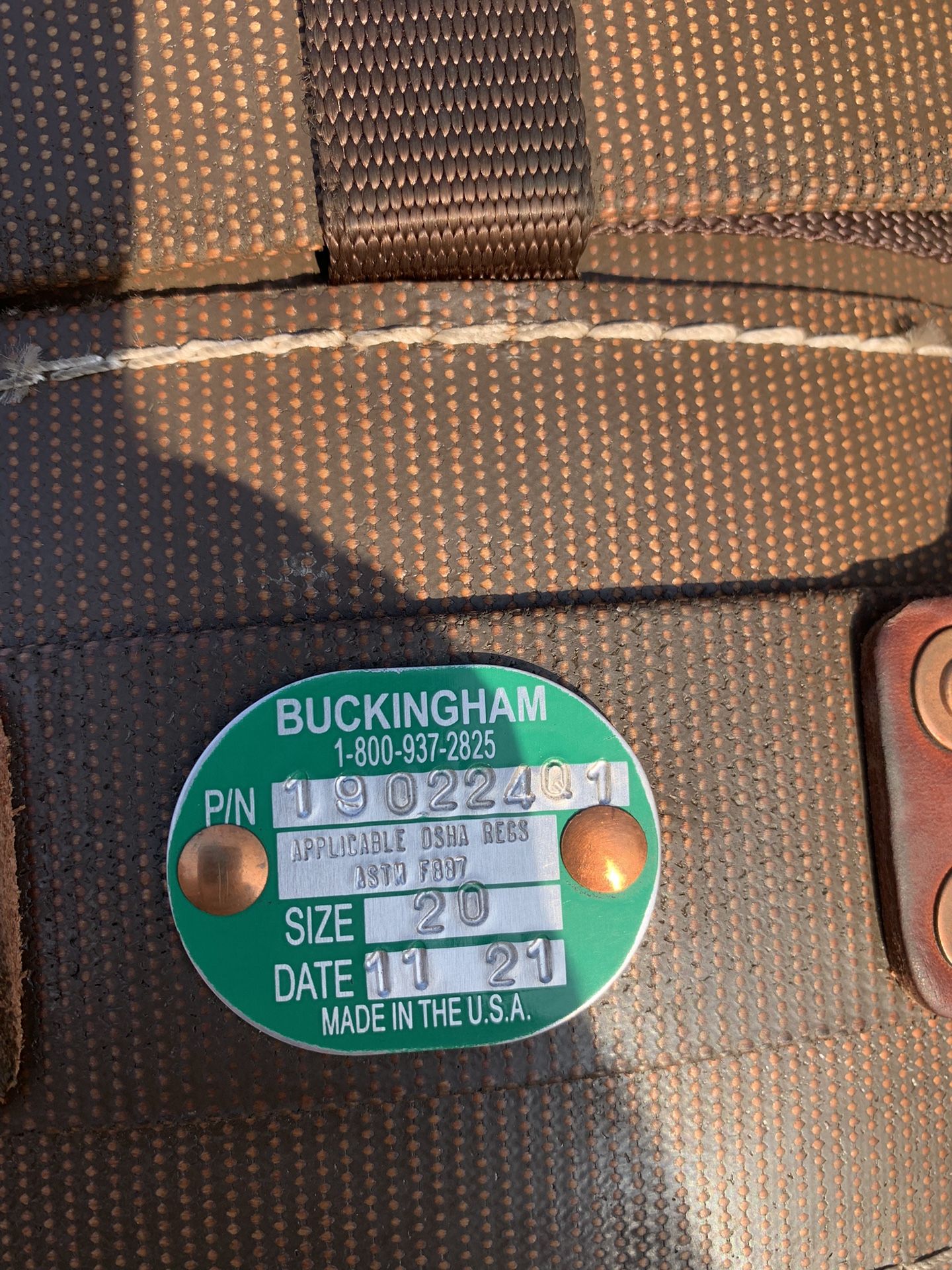Buckingham Climbing Belt