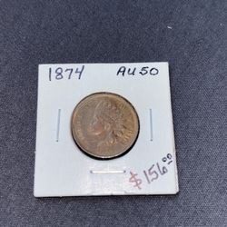 1874 Indian Head Penny