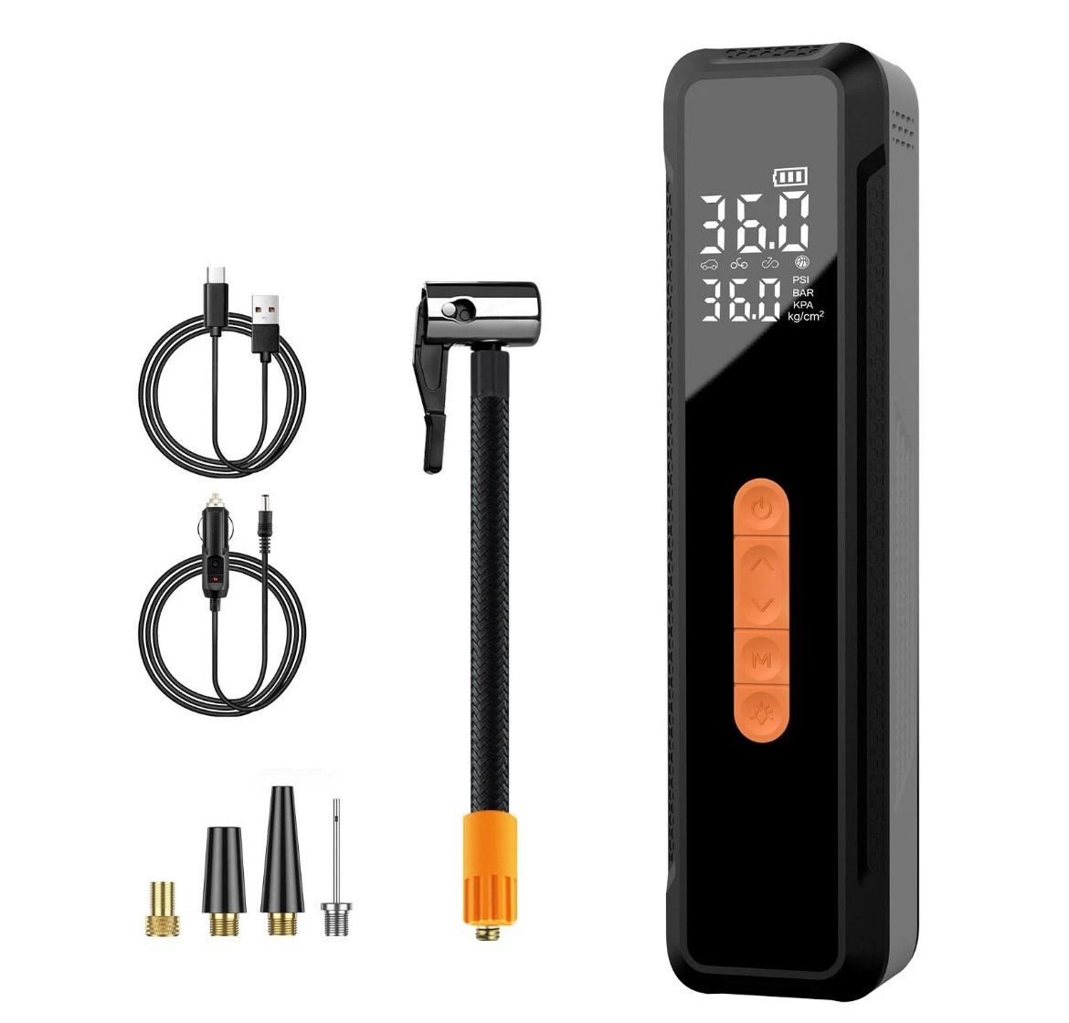 20000mAh Tire Inflator Portable Air Compressor 150PSI Auto-Stop Car Moto BikesD