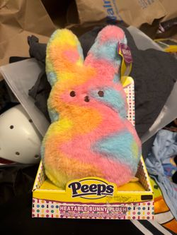 Peeps Bunny  Plushie Heatable