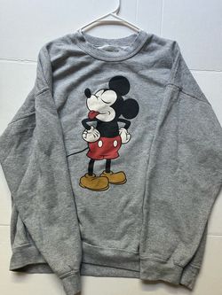 Mickey Mouse Gray Crewneck Sweatshirt