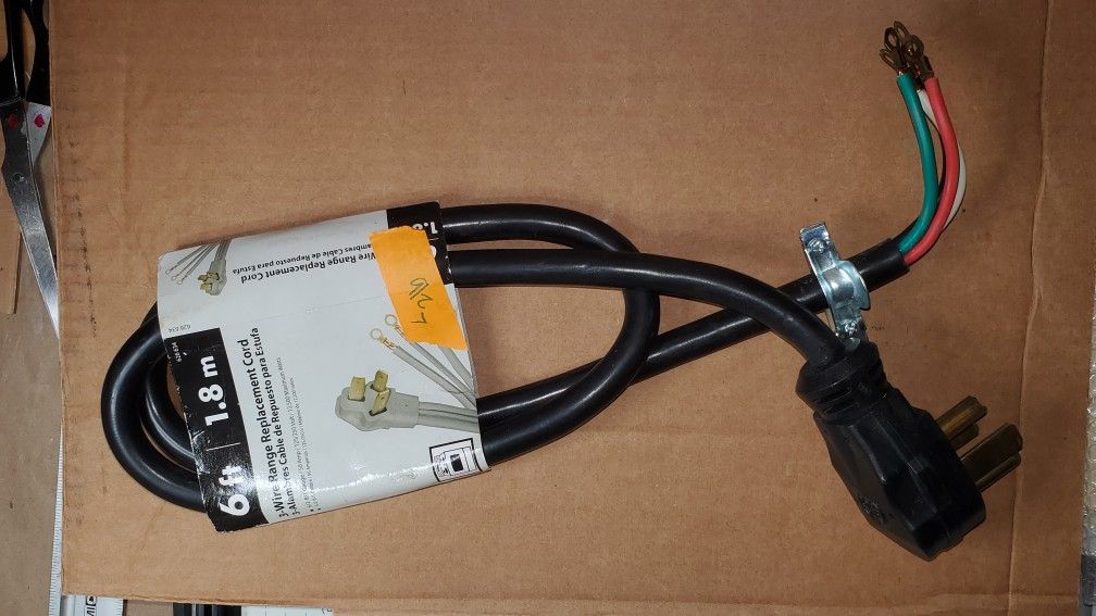 Hdx 6 Ft 50 Amp 3 Prong Range Power Cord