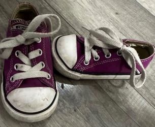 Purple Converse Chuck Taylor All Start Low Top Toddler Shoe