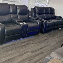 SOFA & LOVESEAT - Leather Recliner