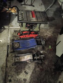 3 jacks and a table saw