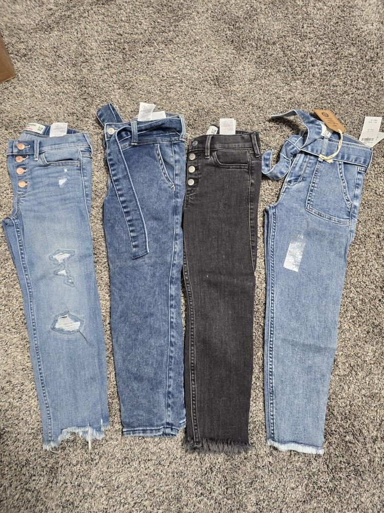 6 Pairs Of Girls Abercrombie Pants