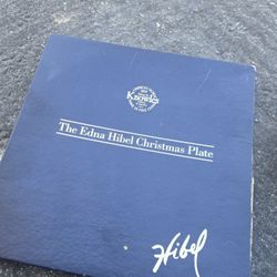 The Edna Hibel Christmas Plate