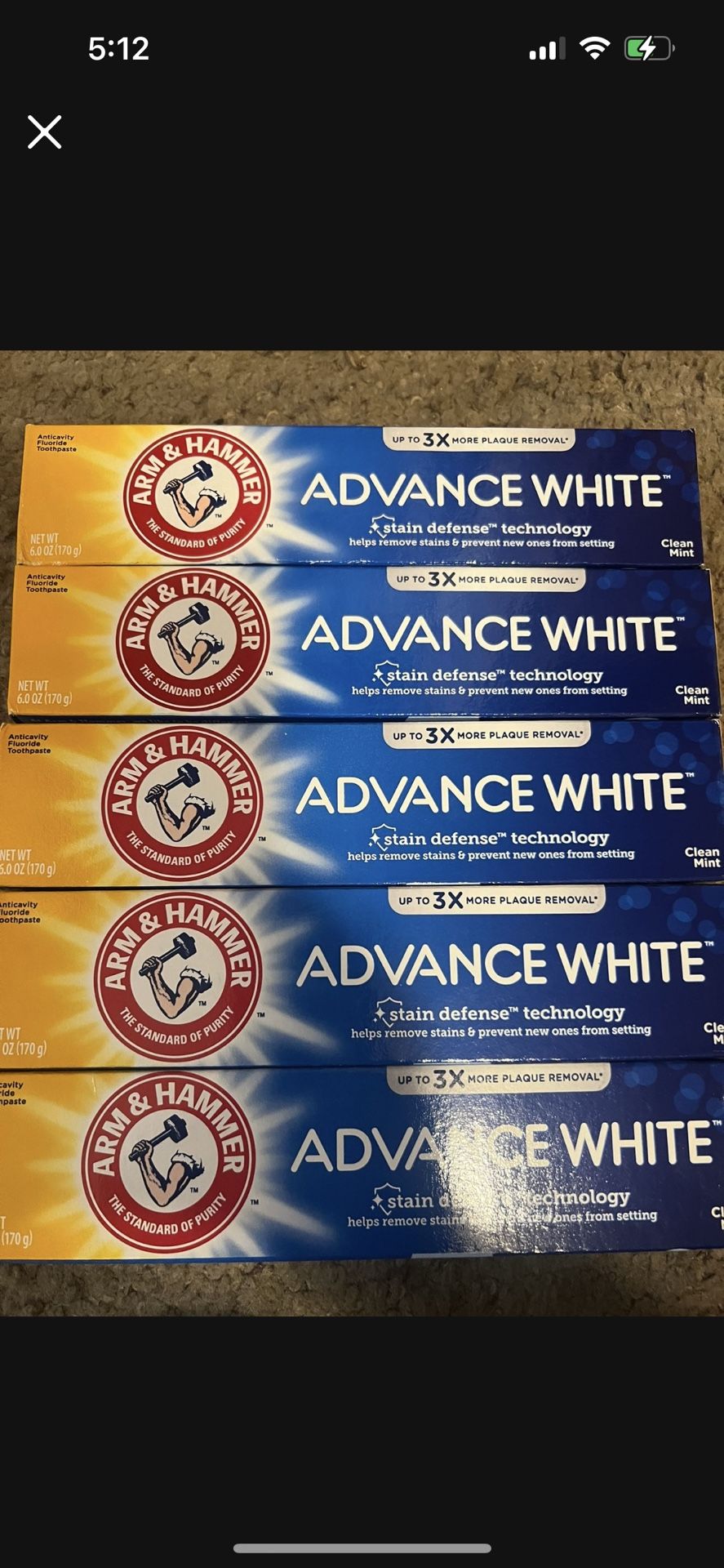 Arm&hammer Toothpaste 5/$10