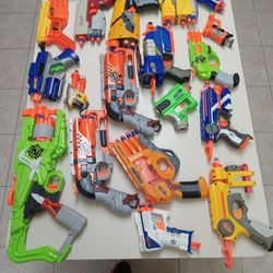 Nerf Pistols with Darts