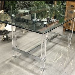 Glass Acrylic Dining Table Brand New In Box