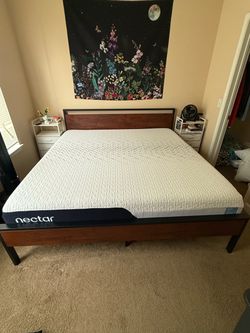 King size mattress and frame