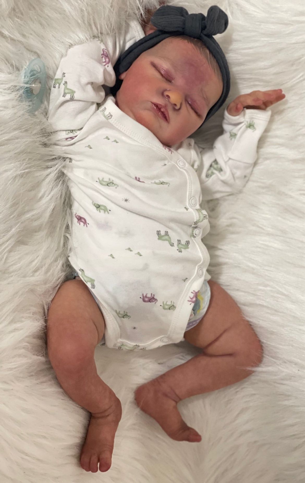 Realistic Reborn Baby Doll – Laura by Bonnie Brown – 19” 6lbs – Pickup in Charlotte (Northlake) 💓