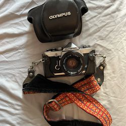 Olympus Om-1 Film Camera And Accessories 