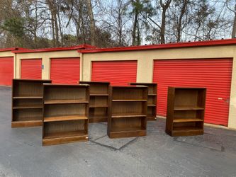 Bookcases Real Walnut Wood Multiple Available